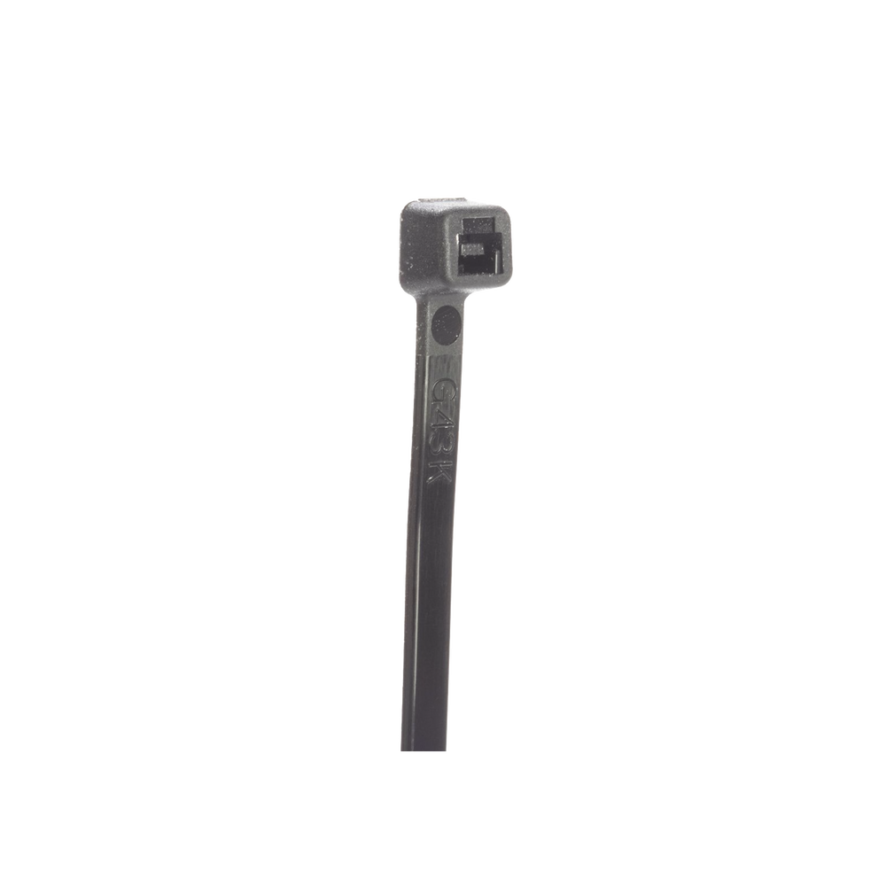 Cincho STRONGHOLD, 430 mm largo x 4.8mm ancho, Tensión 50 lb (222 N) Nylon 6,6 Color Negro, Paquete de 1000 Piezas - Imagen 2