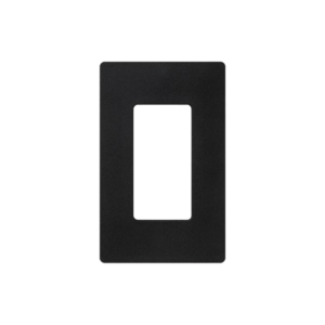 Tapa Color Negro Satin para interruptor o dimmer Lutron, 1 gang, limpio y moderno