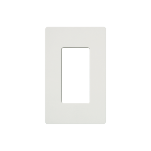 Tapa Color Blanco Satin para interruptor o dimmer Lutron, 1 gang, limpio y moderno