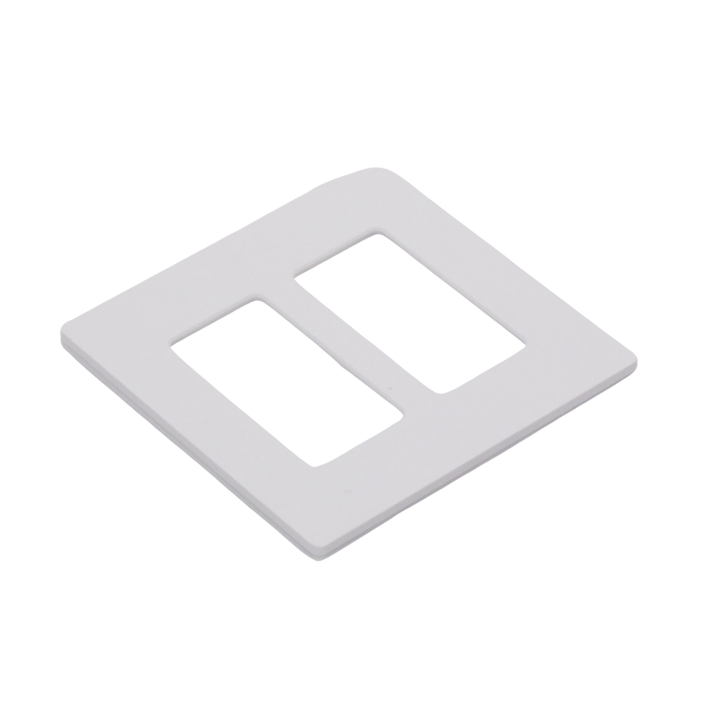 Tapa Color Blanco Satin Snow para interruptor o dimmer Lutron, 2 gang, limpio y moderno - Imagen 5