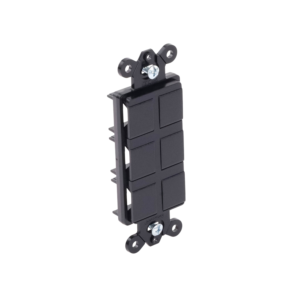 Placa de 6 puertos, color negro night. - Imagen 3