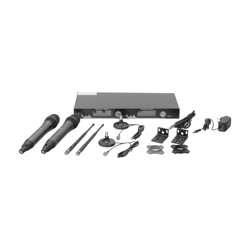 Kit de Microfonía inalámbrico | 2 Micrófonos de mano | Receptor UHF | Pantalla LCD | 200 Canales | Gran cobertura - Imagen 6