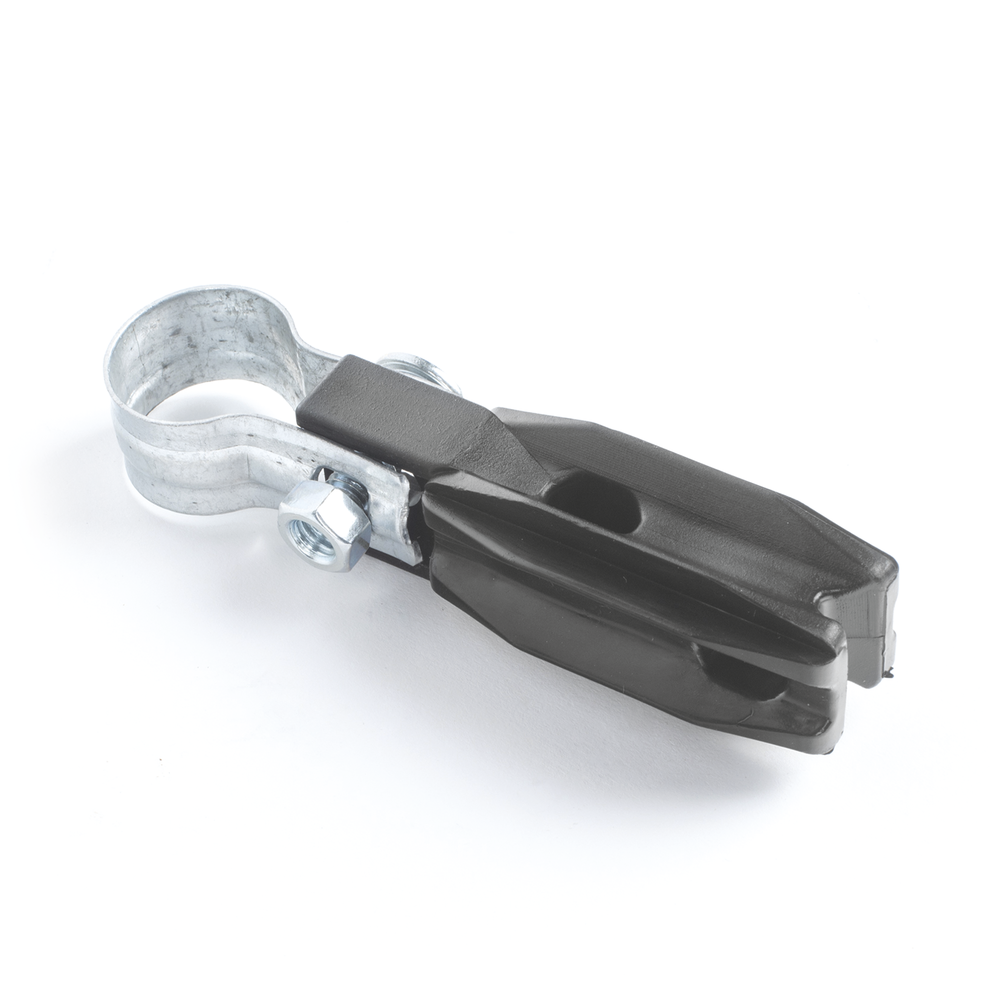 Aislador de paso o esquina con abrazadera incluida de 1 Pulgada para uso en tubería de malla ciclónica. - Imagen 3