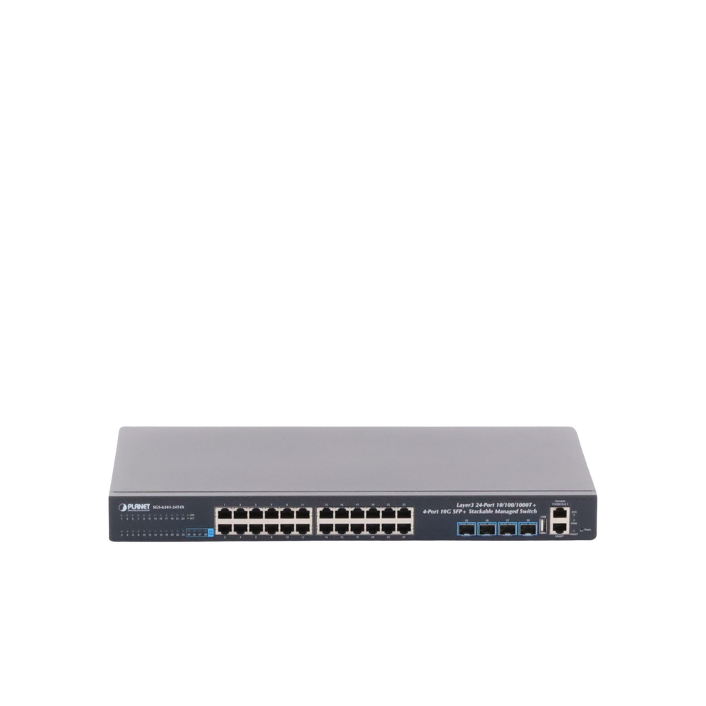 Switch Administrable Capa 3, 24-Puertos 10/100/1000T + 4-Puertos 10G SFP+, Apilable - Imagen 2