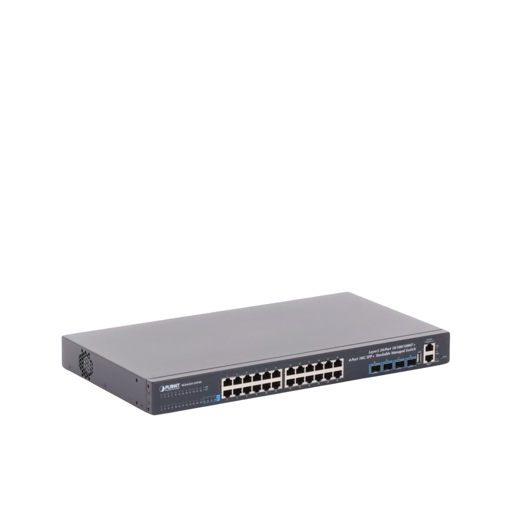 Switch Administrable Capa 3, 24-Puertos 10/100/1000T + 4-Puertos 10G SFP+, Apilable - Imagen 4