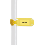 Paquete de 25 Marcadores de Identificación Autolaminados, de 33.3 x 76.2 mm, Uso Interior/Exterior, Color Amarillo