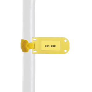 Paquete de 25 Marcadores de Identificación Autolaminados, de 33.3 x 76.2 mm, Uso Interior/Exterior, Color Amarillo