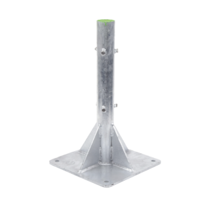 Base para Mǭstil Hasta 2" con Opresores, Base de 50 x 50 cm y Tubo de 80 cm Ced. 30. Galv. Inmersi??n.