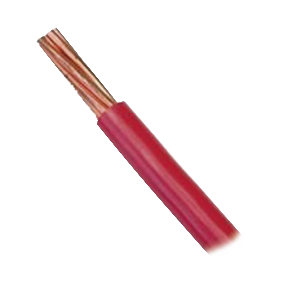 Cable Eléctrico 8 awg color rojo,Conductor de cobre suave cableado. Aislamiento de PVC, auto extinguible. BOBINA 100 MTS