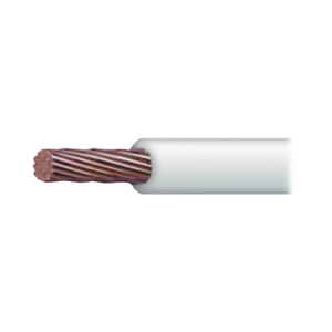 Cable Eléctrico 8 awg color blanco,Conductor de cobre suave cableado. Aislamiento de PVC, autoextinguible. BOBINA 100 MTS