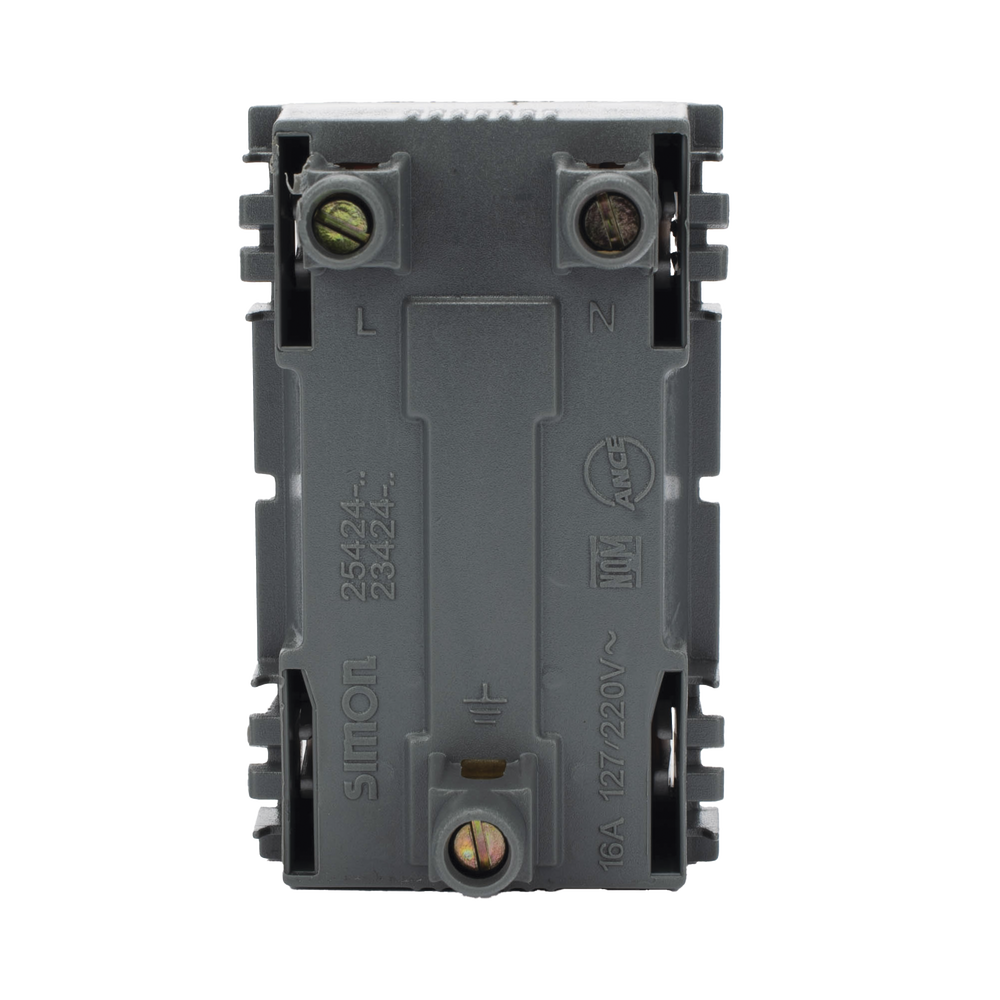 Módulo Dúplex de Contactos Eléctricos 10A 127V Color Blanco / Compatible con Cajas para Pavimento SM-CPAV-2 y SM-CPAV-4 / Requiere Adaptador SM-ADAP-FP para Fijación / Modelo 25424-30 - Imagen 3