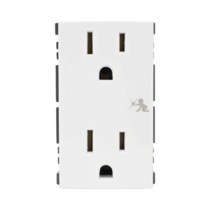 Módulo Dúplex de Contactos Eléctricos 10A 127V Color Blanco / Compatible con Cajas para Pavimento SM-CPAV-2 y SM-CPAV-4 / Requiere Adaptador SM-ADAP-FP para Fijación / Modelo 25424-30