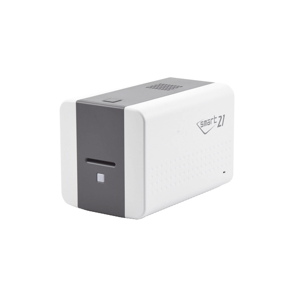 Impresora de Tarjetas Semi- automática SMART21 / Ingreso de Tarjetas Manual/Incluye Ribbon, Software y 100 Tarjetas PVC - Imagen 4