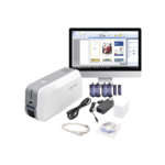 Kit de Impresora tarjetas PVC/ Puede Crecer a Laminador/ Doble Cara / Incluye: 2 x Ribbon a Color, 100 tarjetas PVC, Software, 1 Kit de Limpieza