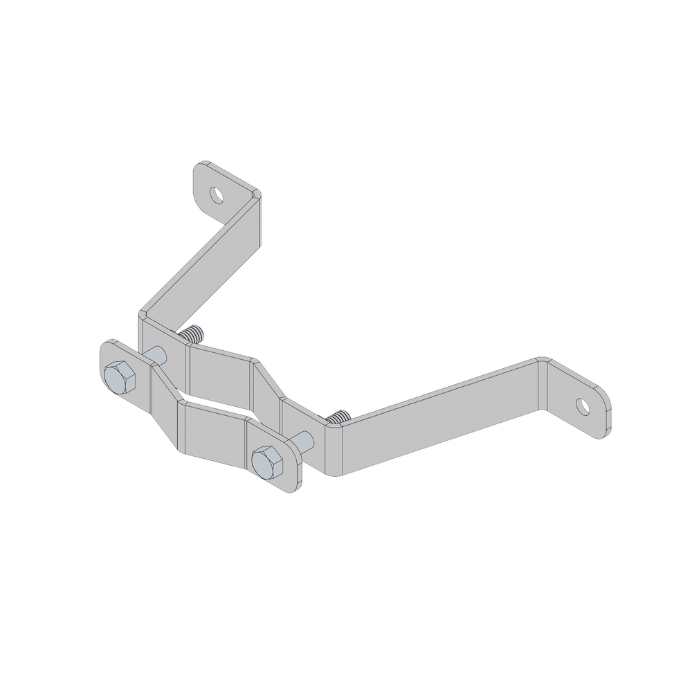 Herraje de Pared Liviano (1 pza) para Sujeci??n de Mǭstil 1" a 1-3/4".