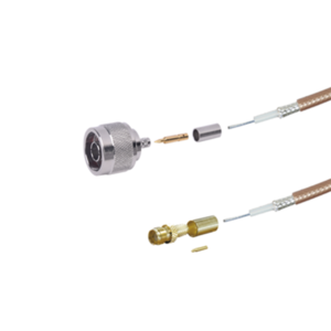 Jumper de 100 cm (39.37 pulgadas) Tipo RG-142/U con Conectores N Macho y SMA Hembra Inverso (Hasta 8 GHz).