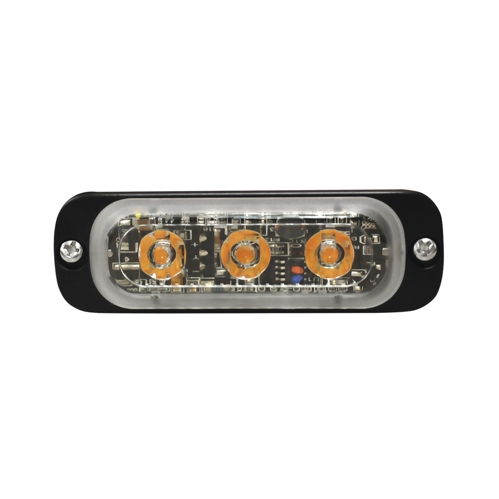 Luz Auxiliar de 3 LED, Azul, SAE, 12-24 Vcd, Lente transparente - Imagen 2