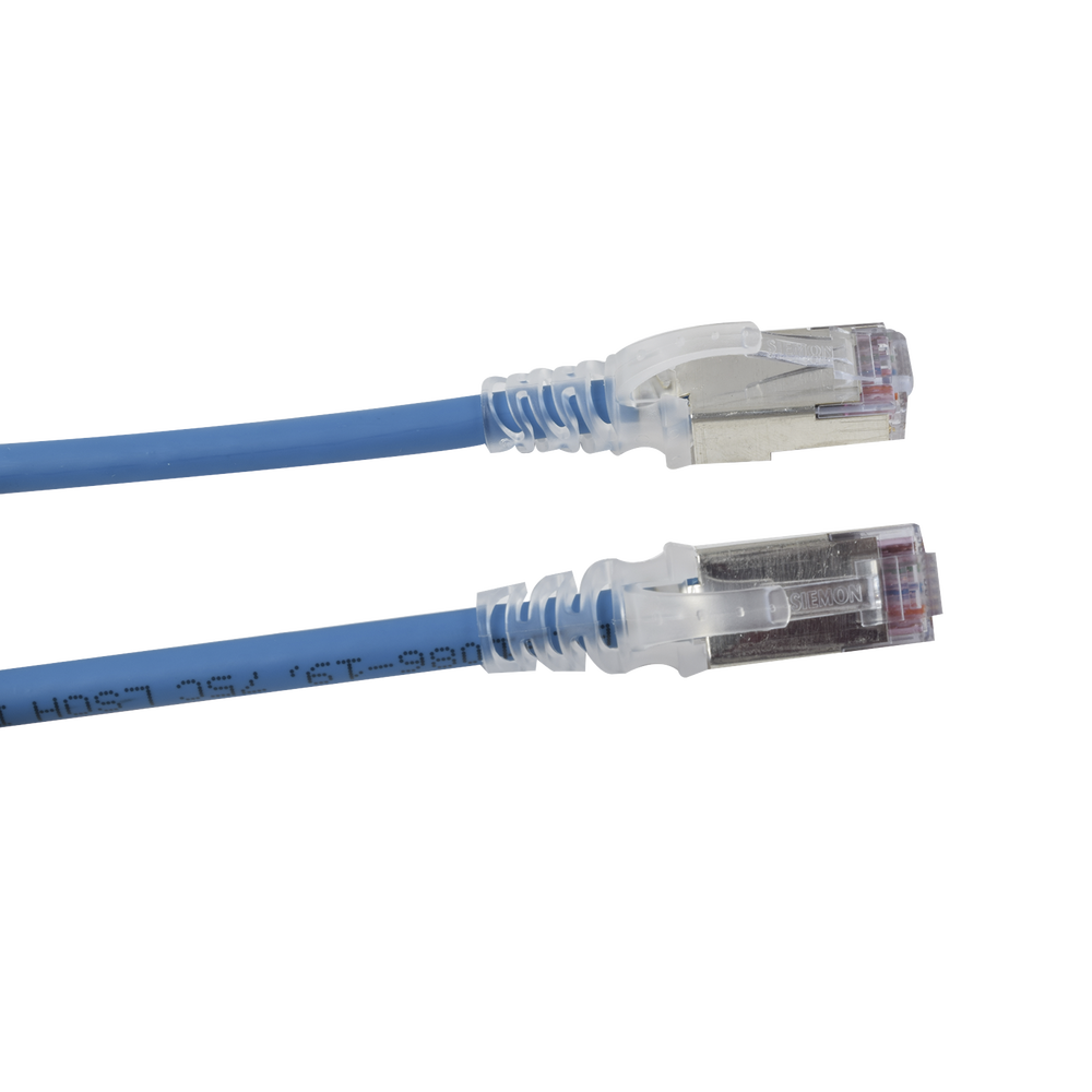 Patch Cord Skinny Cat6A Blindado S/FTP, 1.52 Metros (5 Pies), Di?metro Reducido 28 AWG, Color Azul - Imagen 2