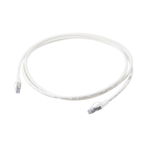 Patch Cord Skinny Cat6A Blindado S/FTP, 2.13 Metros (7 Pies), Di?metro Reducido 28 AWG, Color Blanco