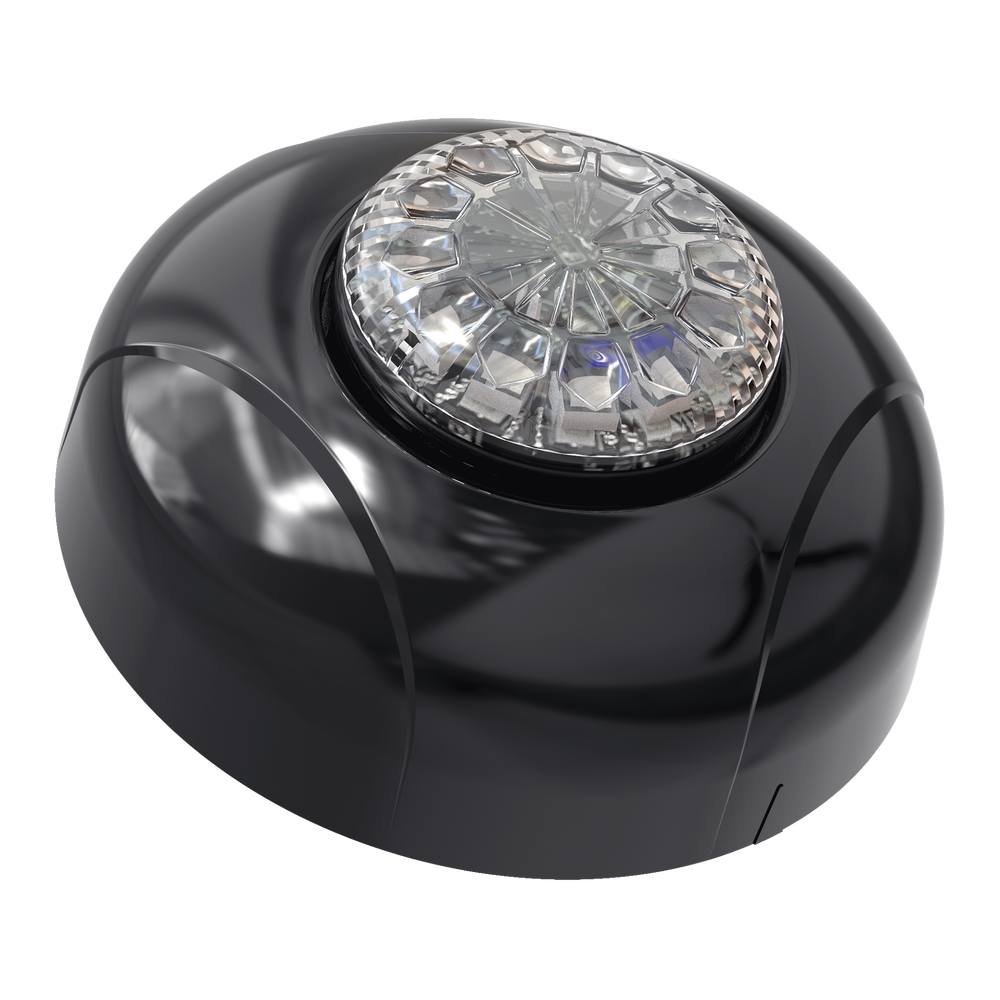 Estrobo Oculto de 12 LED, Brida negra, 12 Vcd, Rojo/Azul, Lente transparente - Imagen 6