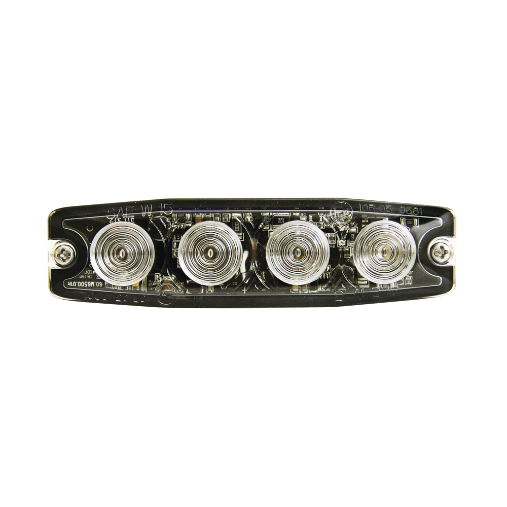 Luz Auxiliar de 4 LED, ámbar, SAE Clase I, Lente transparente - Imagen 3
