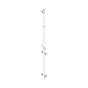 Pluma de Aluminio de 4 metros CED.40 para Instalaci??n de Tramos STZ (Con Polea).