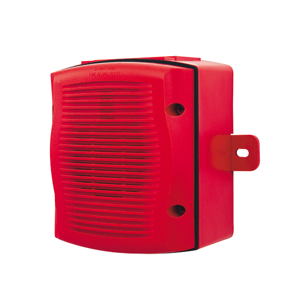 Bocina para Exterior, Montaje en Pared, Color Rojo