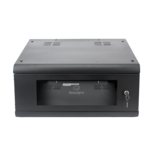 Gabinete de Pared con Puerta de Cristal Templado, 635mm de Profundidad, 4U Rack de 19'', Acero Reforzado