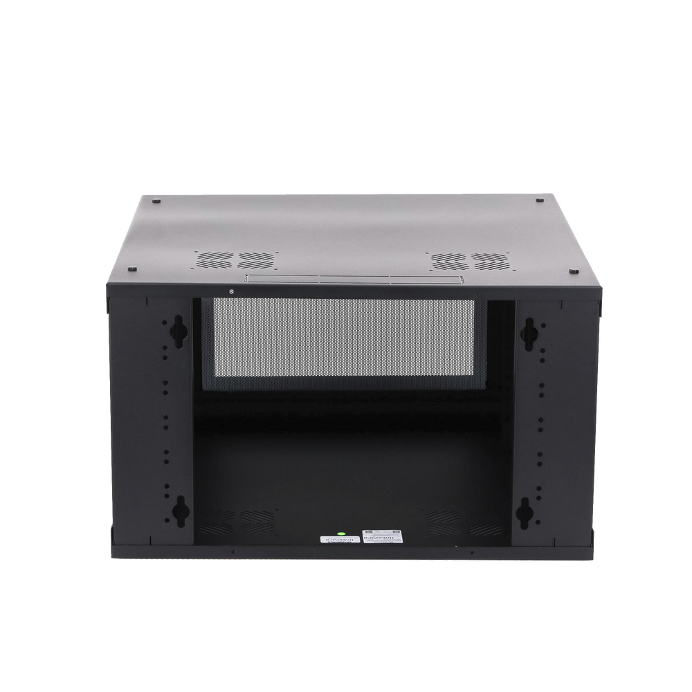 Gabinete de Pared con Puerta de Cristal Templado, 635 mm de Profundidad, 6U Rack de 19 in, Acero Reforzado - Imagen 5