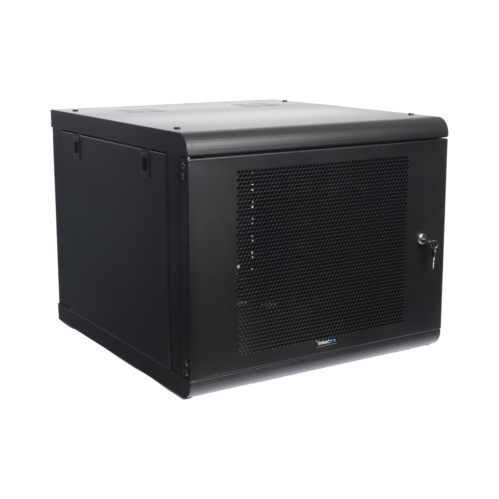 Gabinete de Pared con Puerta Perforada, 635mm de Profundidad, 9U Rack de 19 in, Acero Reforzado - Imagen 2