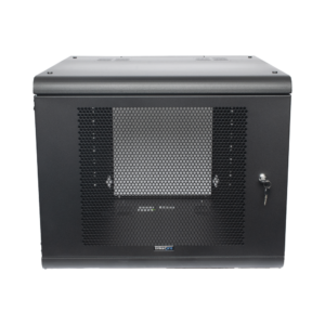 Gabinete de Pared con Puerta Perforada, 635mm de Profundidad, 9U Rack de 19 in, Acero Reforzado