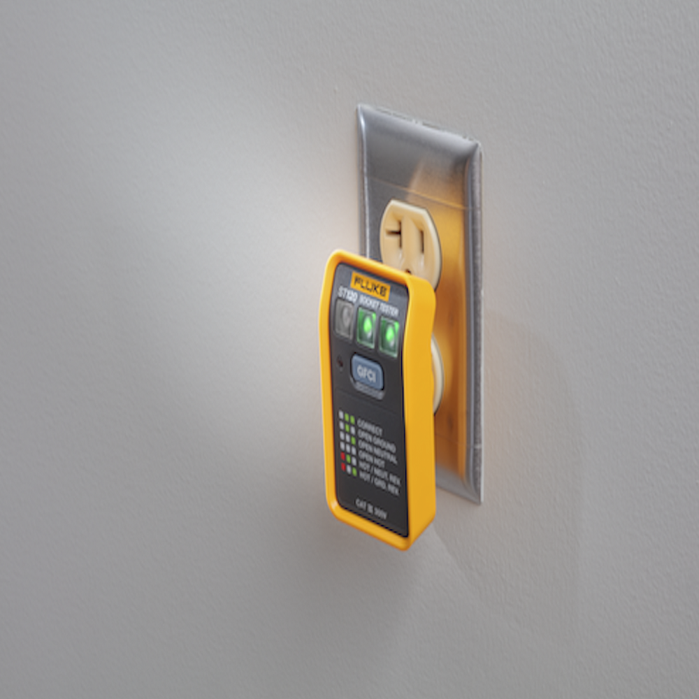 Probador de Tomacorriente Eléctrico Estándar o GFCI, Con LEDs de Alto Brillo y Gráfico Incluido Para Verificar Rápida y Fácilmente el Cableado - Imagen 4
