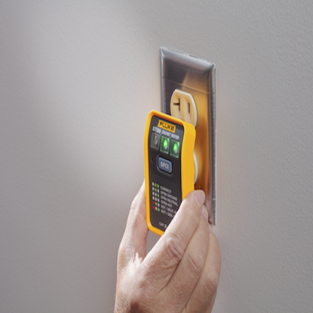 Probador de Tomacorriente Eléctrico Estándar o GFCI, Con LEDs de Alto Brillo y Gráfico Incluido Para Verificar Rápida y Fácilmente el Cableado - Imagen 5