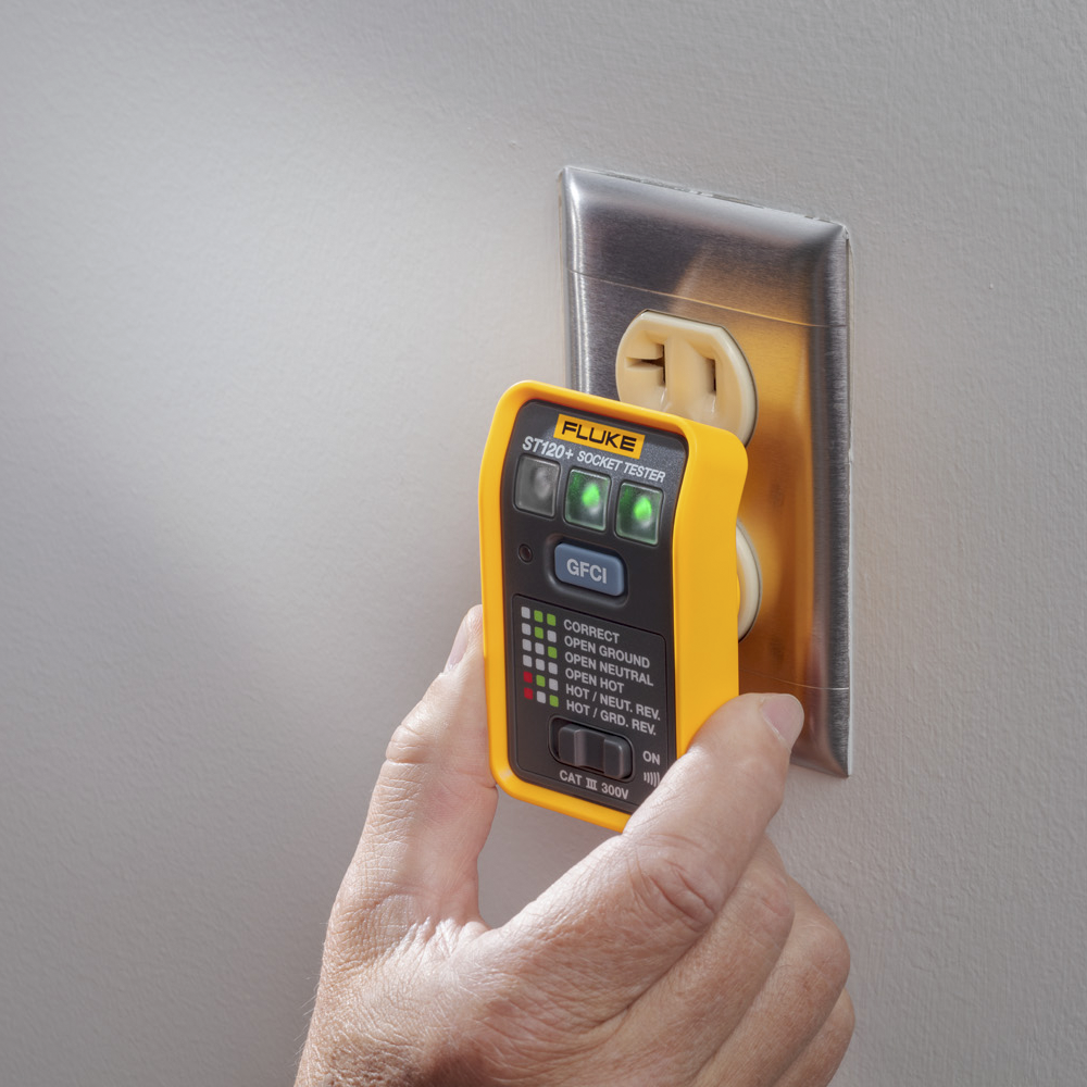 Probador de Tomacorriente Eléctrico Estándar o GFCI con Señal Acústica, Con LEDs de Alto Brillo y Gráfico Incluido Para Verificar Rápida y Fácilmente el Cableado - Imagen 3