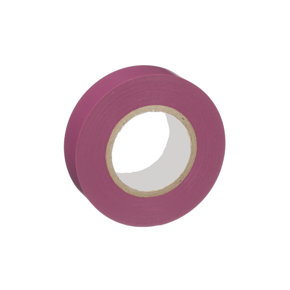 Cinta Eléctrica STRONGHOLD para Aislar, de PVC, Uso General Reparación y Mantenimiento, Grosor de 0.18mm (7 mil), Ancho de 19mm, y 20.12m de Largo, Color Violeta - Imagen 3