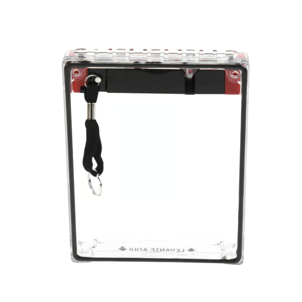 Cubierta Universal Transparente, de Bajo Perfil, Texto de Incendio en Español, Notificación Audible y Visible - Imagen 3