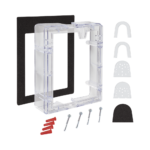 Espaciador de conducto transparente con juntas, para la serie Stopper II®Espaciador de conducto transparente con juntas, para la serie Stopper II®