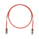 Patch Cord Cat6A, Blindado S/FTP, CM/LS0H, 7.62 Metros (25 Pies), Color Rojo