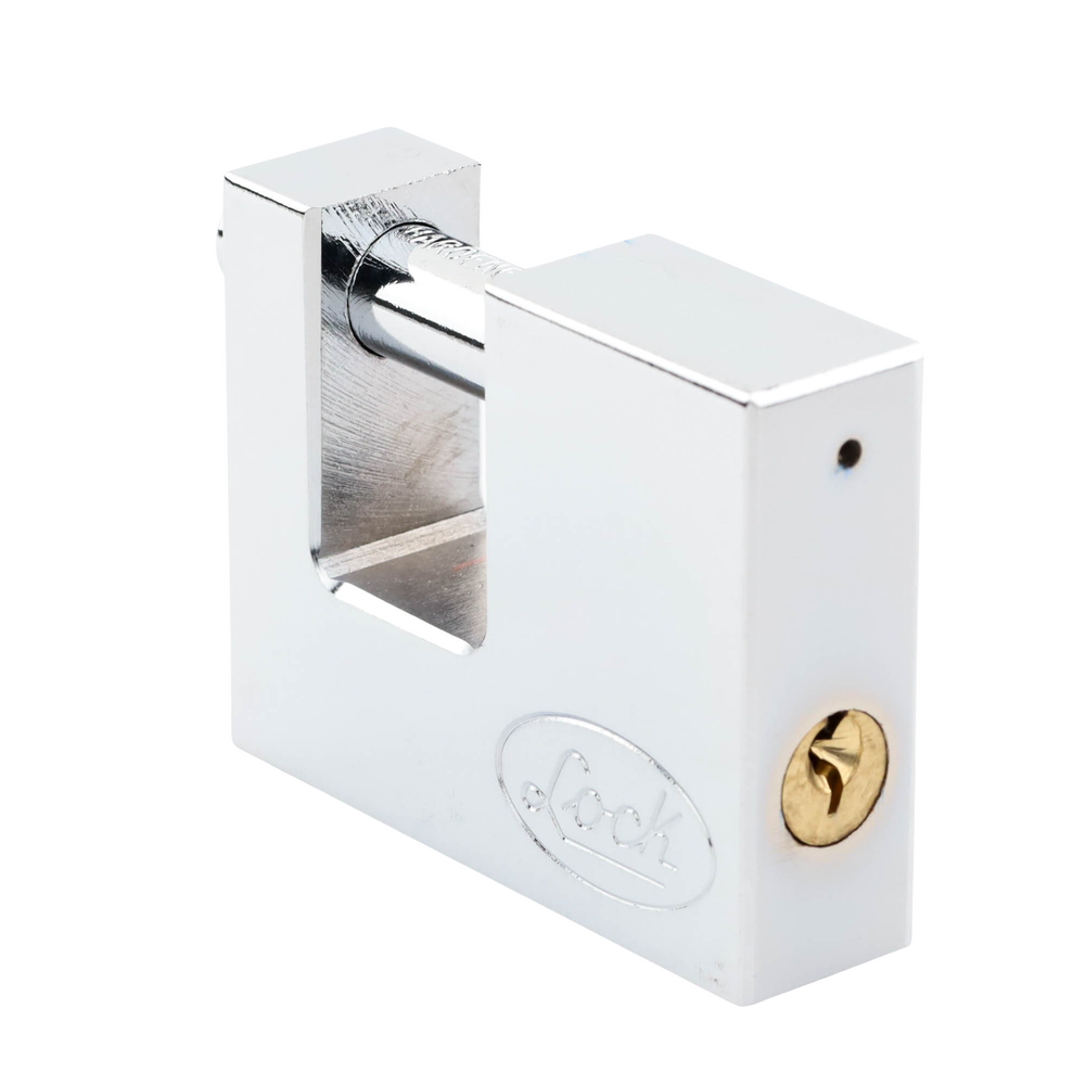 Candado para Cortina Metálica / Medida 70 mm/ Acabado Cromo Satinado/ Nivel de Seguridad 6 / Llave Estándar. - Imagen 2