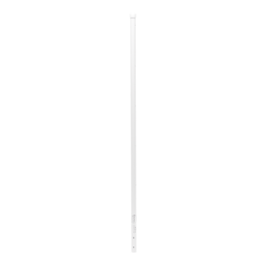 Poste de Esquina Blanco de Acero Galv. de 1.2m para Cerca Electrificada cal. 18 de 1" Diam. para 5 Aisladores (No incluidos).