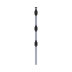 Poste de Paso de 0.75m para Cerca Electrificada. Tubo Galvanizado cal. 18 de 1"Diam. con Tapón y 3 Aisladores Instalados.