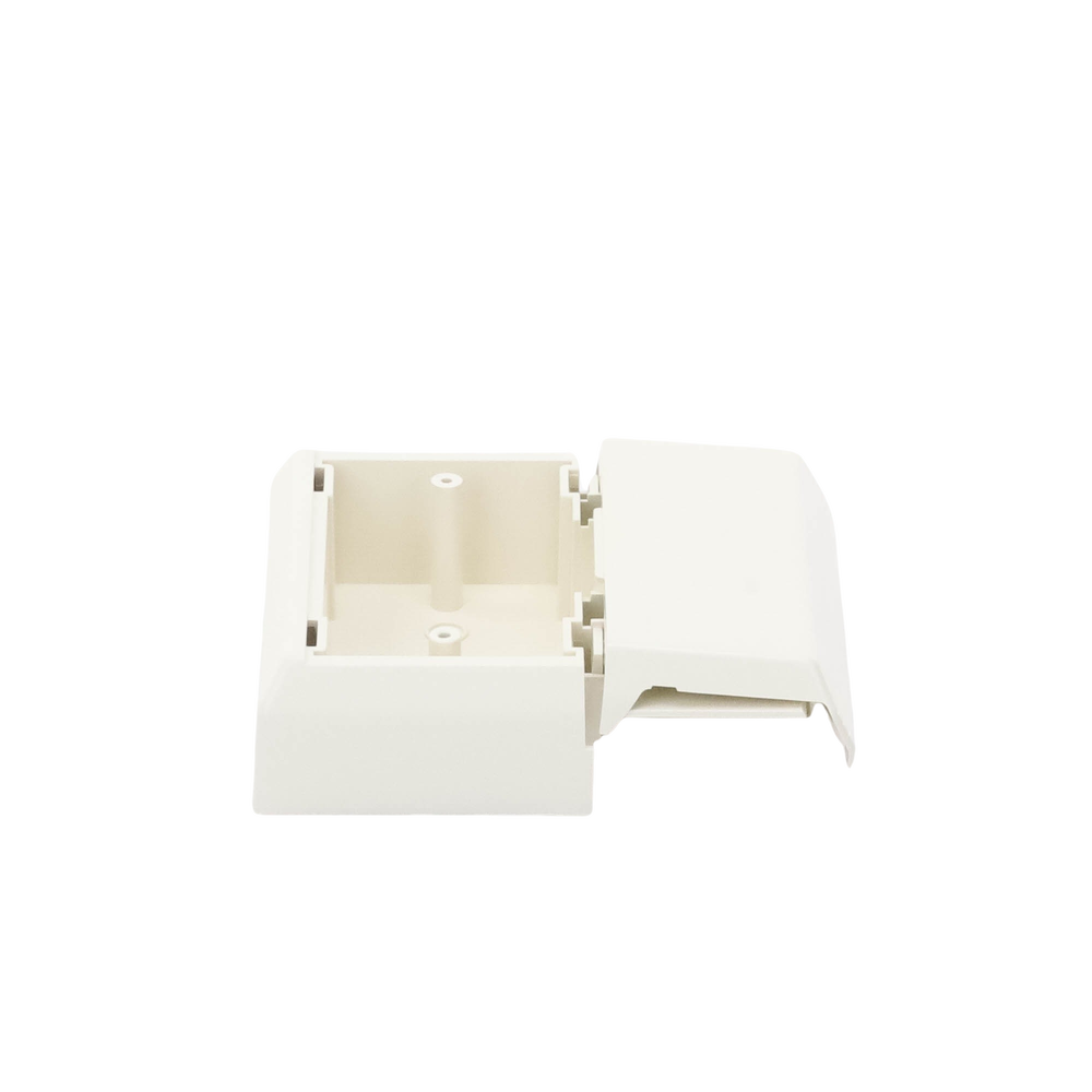 Caja Superficial Con Bisagras de Instalación a Presión, Para Canaletas T45, Material PVC Rígido, Color Blanco Mate - Imagen 5