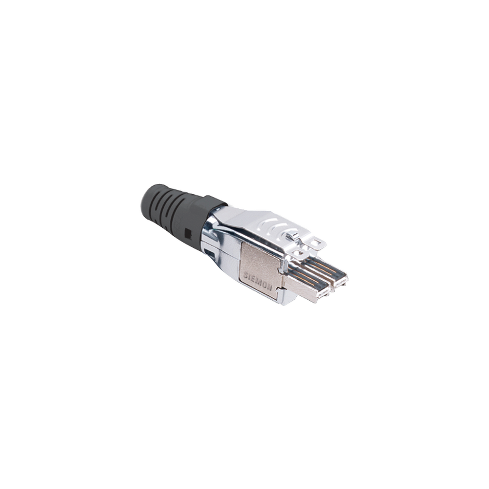 Plug TERA de 4 Pares, Compatible con Cable Multifilar de 0.48 mm (26 AWG) S/FTP y F/FTP, Color Negro