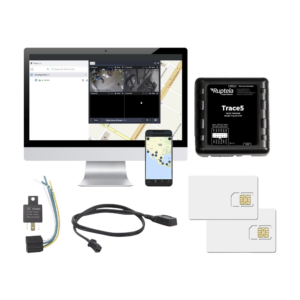 Kit de Localizador Vehicular 2G y 4G/ Rastreo / Conducción eficiente / Deteccion de Jammer / Registro de conductores / Relay + Botón de pánico + EPCOMGPSANUAL + SIM500MB2Y