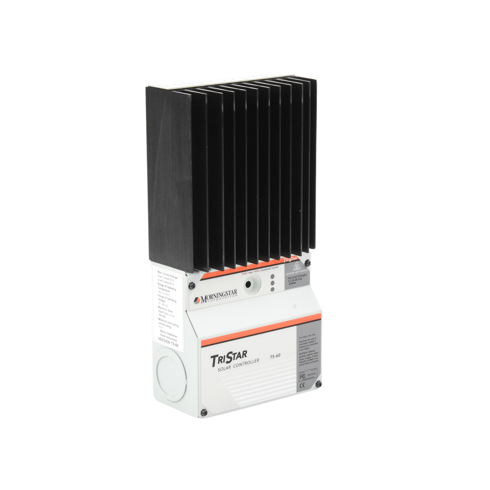 Controlador de Carga Solar TriStar PWM 60 A / 12V 24V 48V / Puerto RS-232 / Hasta 4 kW / Disipador de Calor / 7 Preajustes - Imagen 3