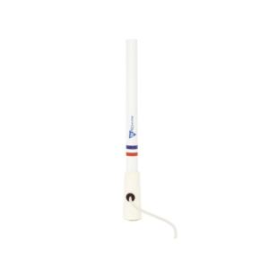 Antena Marina VHF / Fibra de Vidrio / 156-163 MHz / 6.5 dBi / Cable 10 m (32.8 ft) / PL-259 / Exterior IP67