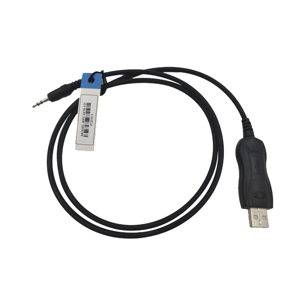 Cable programador para distintos radios portǭtiles ICOM con conector de 3.5 mm