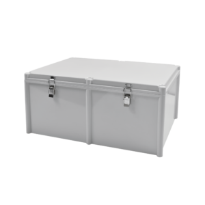 Gabinete Plǭstico para Exterior (IP65) de 560 X 380 x 265 mm Cierre por broche.