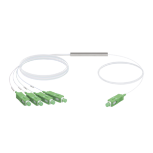 UFiber Splitter (Divisor ??ptico) PLC 1 x 4, con conectores SC/APC