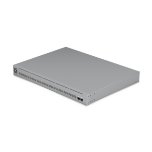 UniFi Switch Pro Max 24 POE, 24 puertos (8 puertos POE++ 2.5 GbE y 16 puertos GbE POE+), 2 puertos SFP+ 10G, 400W, pantalla tǭctil